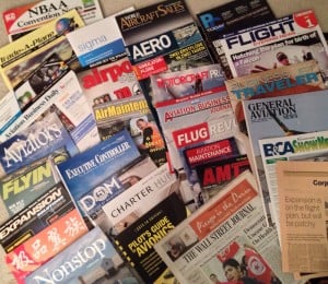 advertising in aviation - magazines