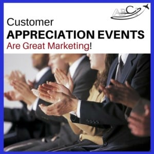 Aviation Marketing - customer appreciation events