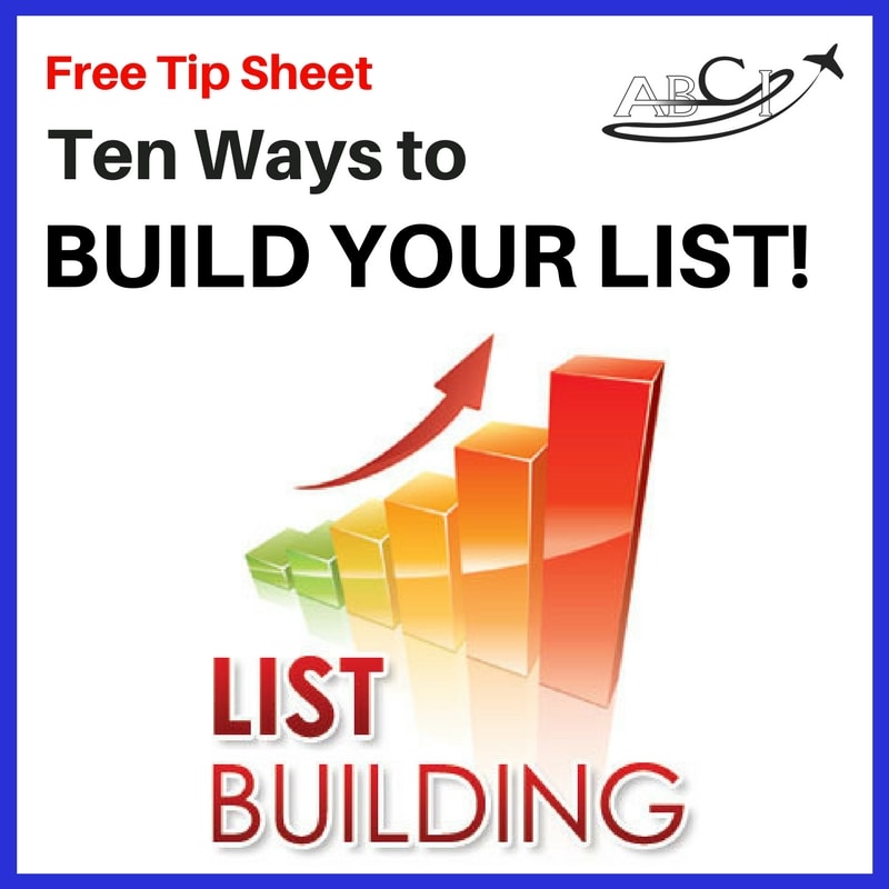 Marketing for Aviation - Ten Ways to Build Your List