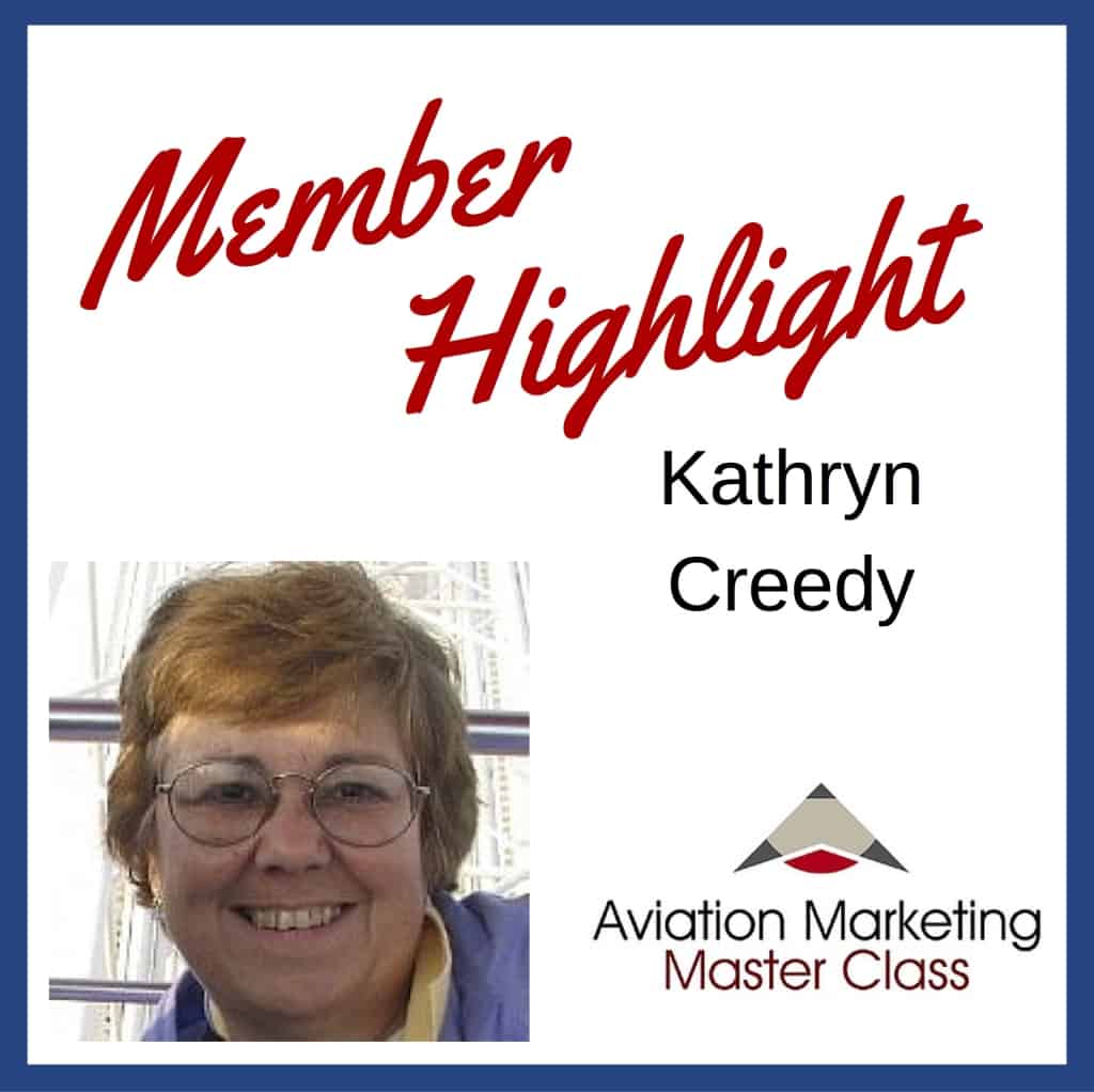 Aviation copywriter Kathryn Creedy