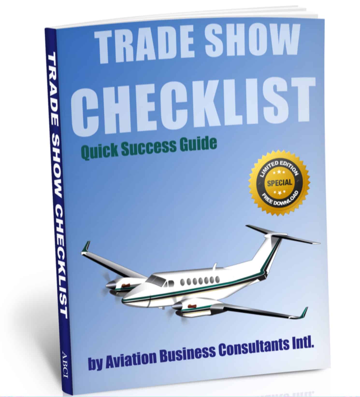 Aviation Trade Show Marketing Checklist Cover