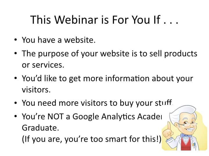 Free Webinar – Three Key Questions Google Analytics can Answer