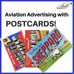 Aviation marketing Postcards