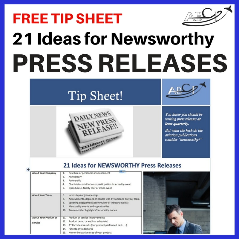 21 Ideas for Newsworthy Aviation Press Releases