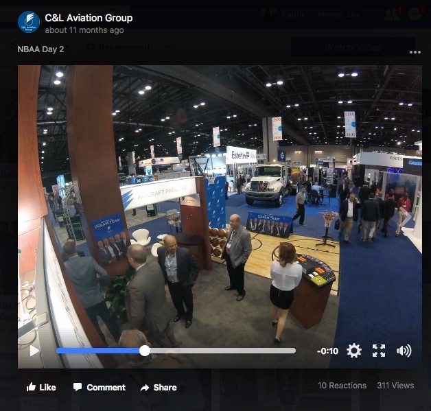 Trade show booth time lapse video