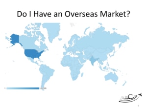 Do I have an overseas market? Check your Google Analytics to find out. 