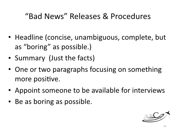 Aviation PR – Natural Disasters and Human Errors