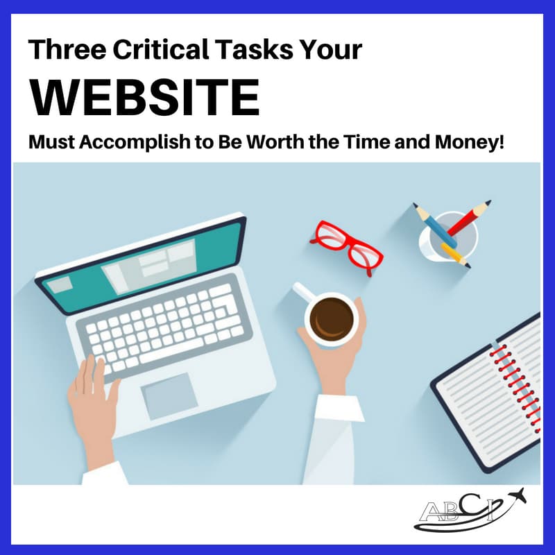 Three critical tasks your aviation website must accomplish