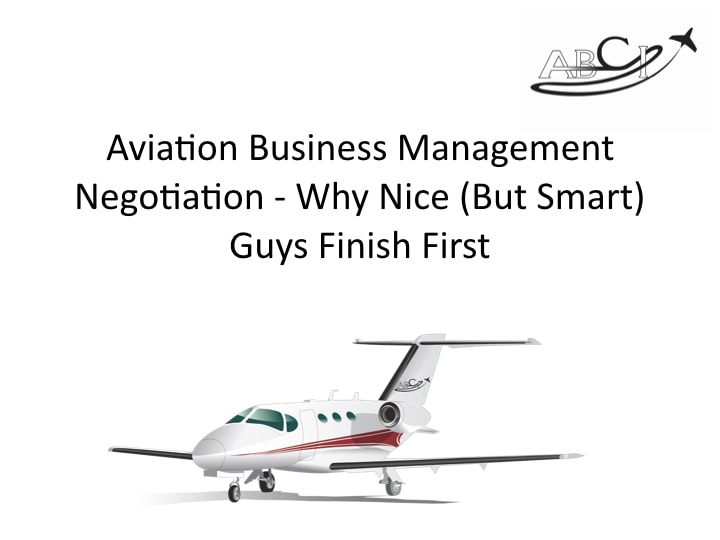 Aviation Business Management – Three Tips for Negotiation Success