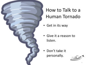 Voice mail tips for aviation sales pros - how to talk to a human tornado