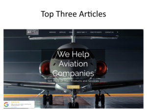 Aviation Marketing Topics- Top three Articles