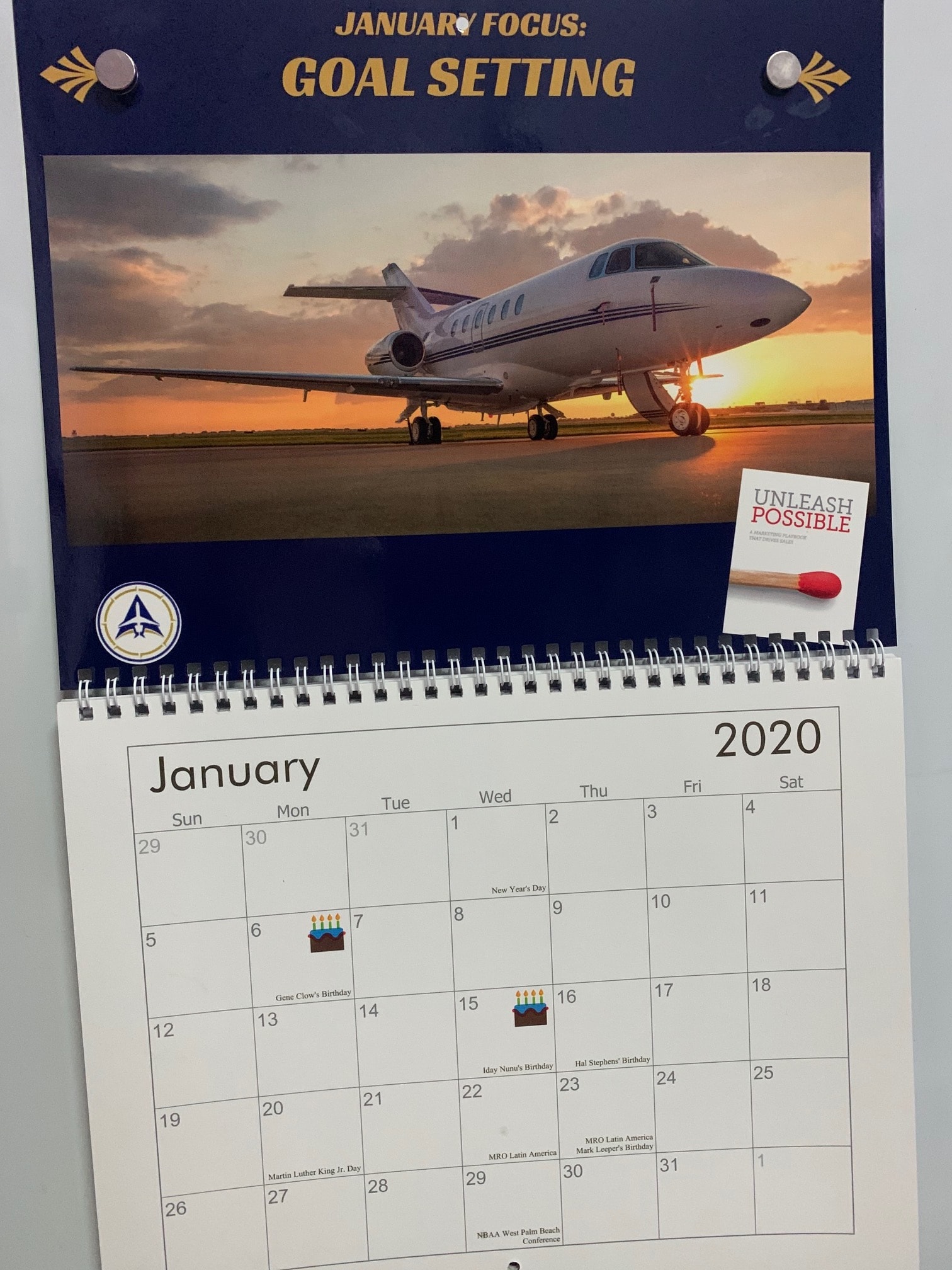 2020 Aviation Marketing Calendar