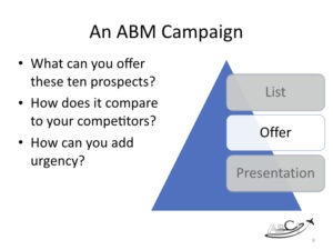 ABM for aviation marketing - Defining your offer