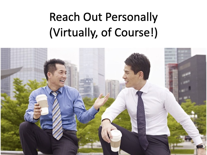 aviation marketing - reach out personally