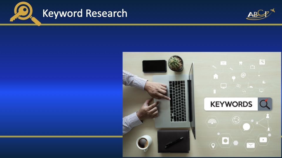 Keyword research helps us determine how to position a client's product or service