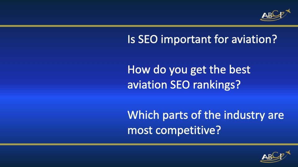 How does Aviation SEO Work?