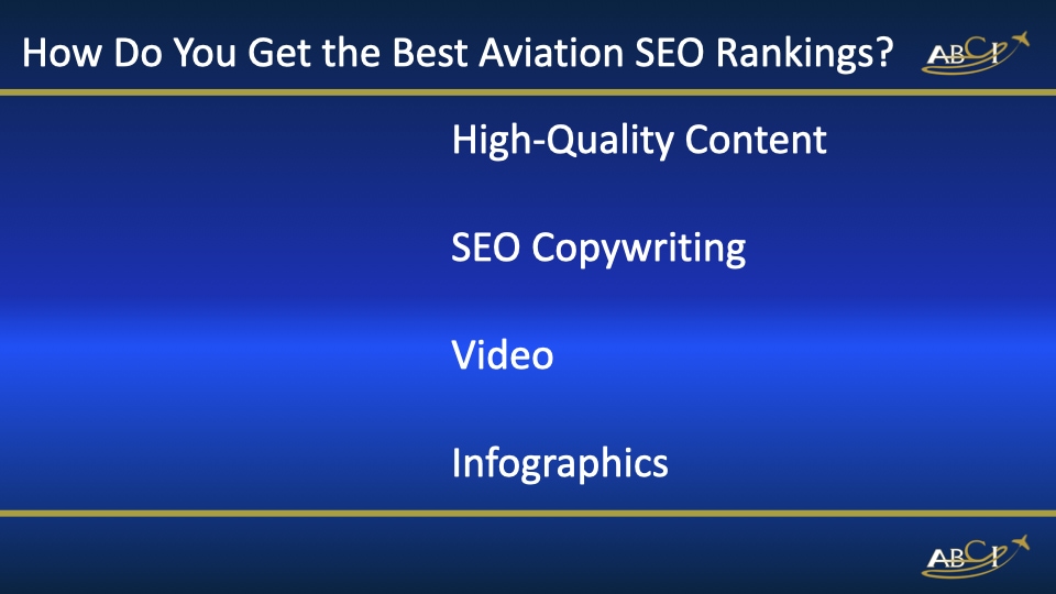 How do you get the best Aviation SEO rankings?