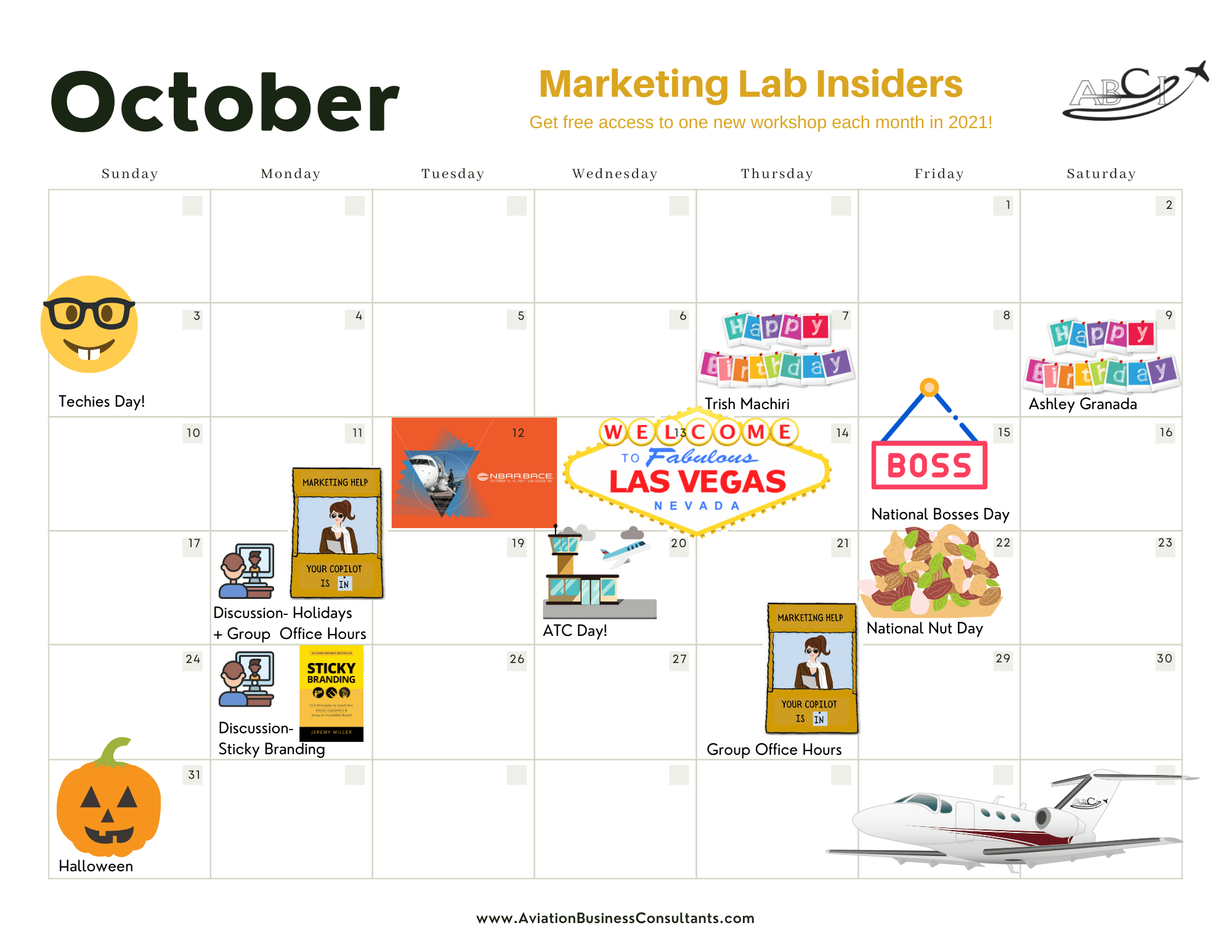 Aviation Marketing Events for October 2021