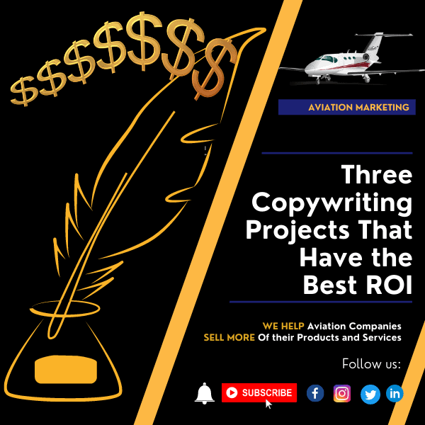 Three of the Best Aviation Copywriting Projects for a Positive ROI