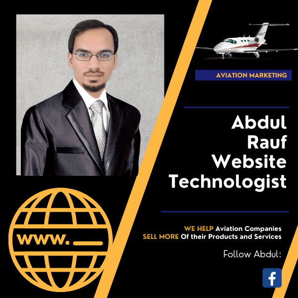 Abdul Rauf - Aviation Website Design
