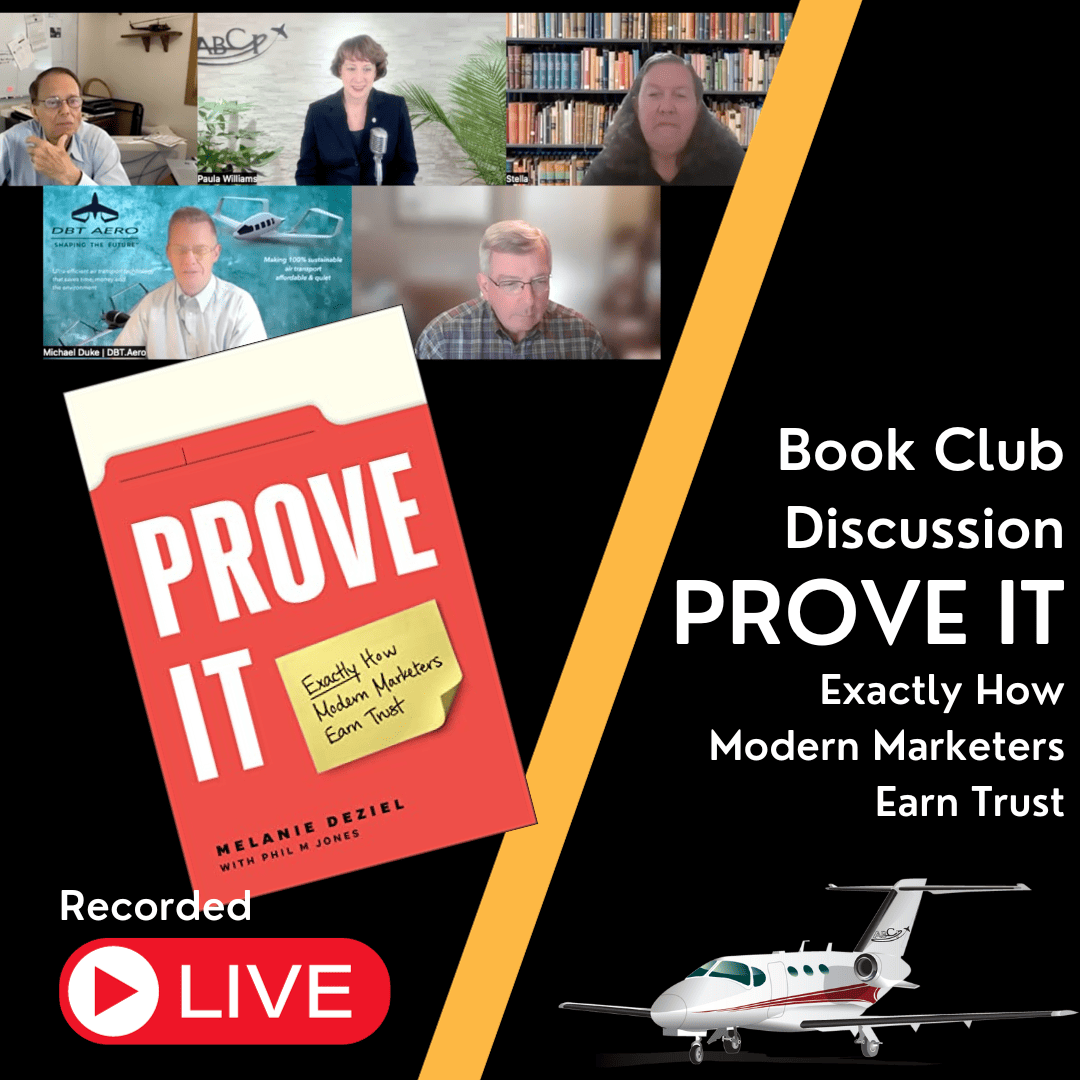 Book Club Discussion - Prove It - Exactly How Modern Marketers Earn Trust