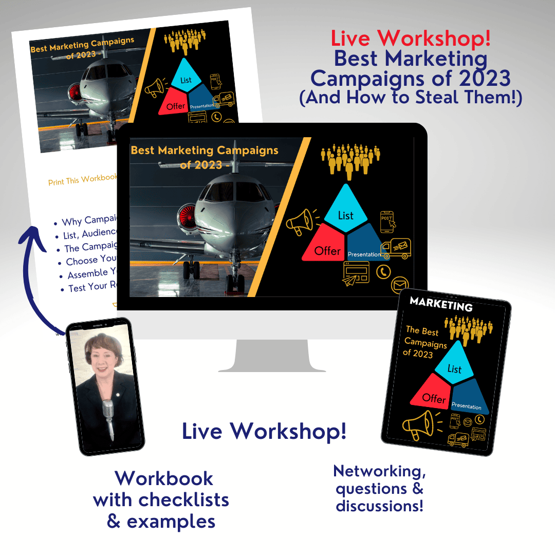 Recorded Live – The Three Best Aviation Marketing Campaigns of 2023 (And How to Steal Them!)