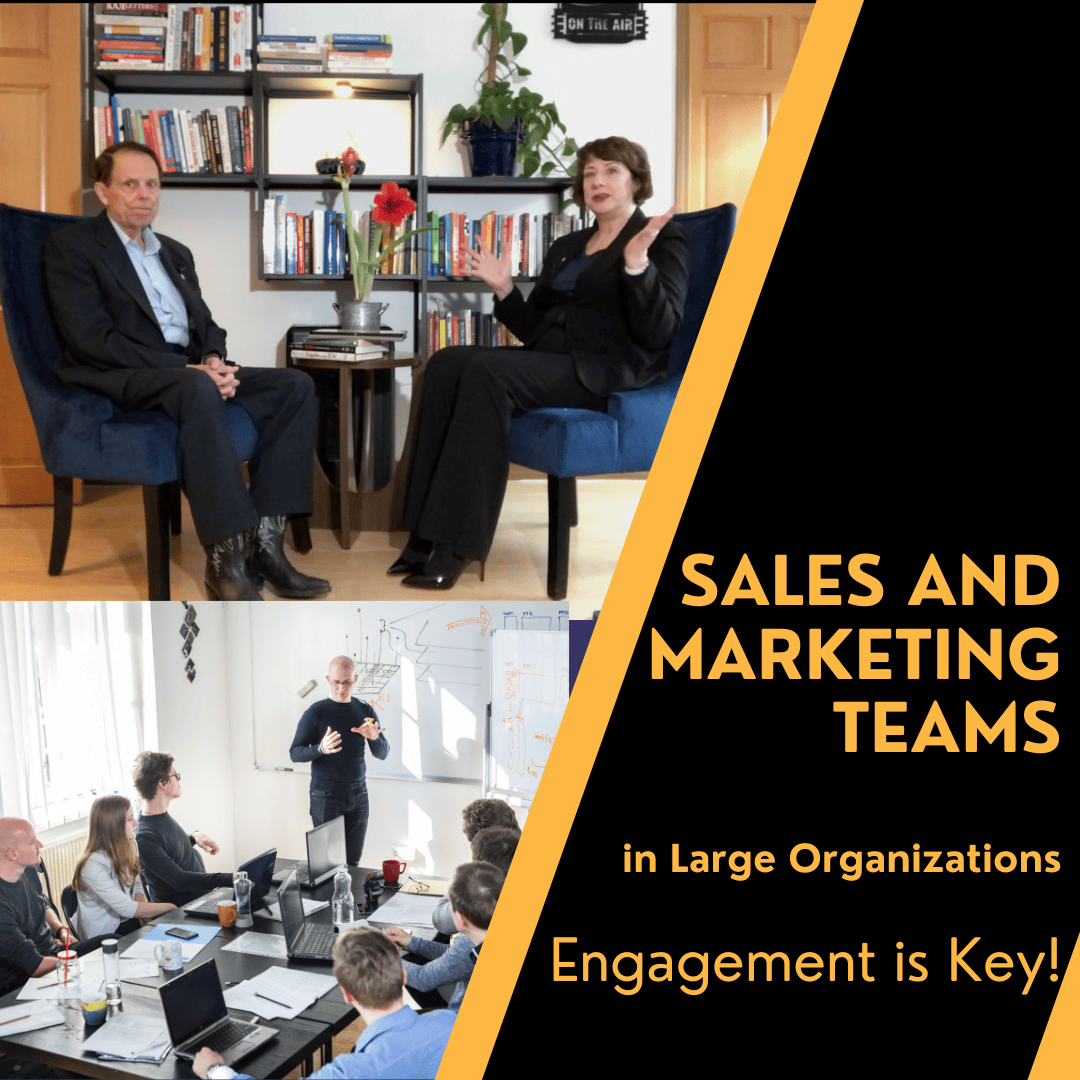 Sales and marketing teams in large organizations