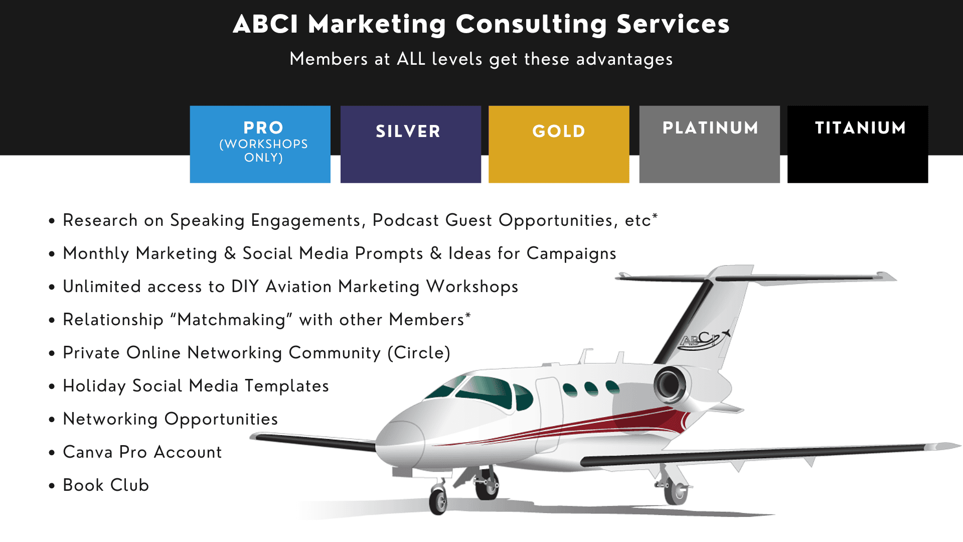 Aviation marketing services