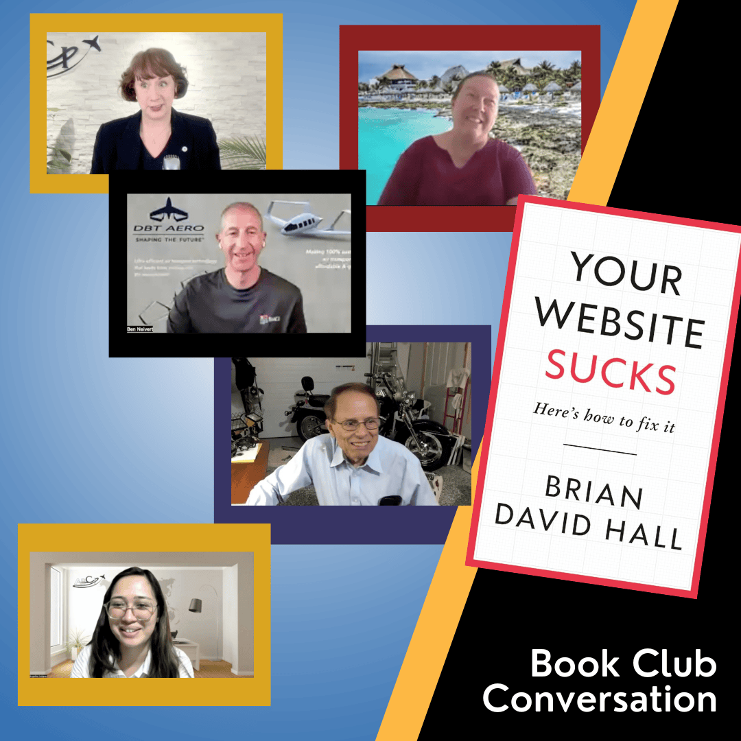 Practical Aviation Web Design Insights from “Your Website Sucks” – Book Club Conversation