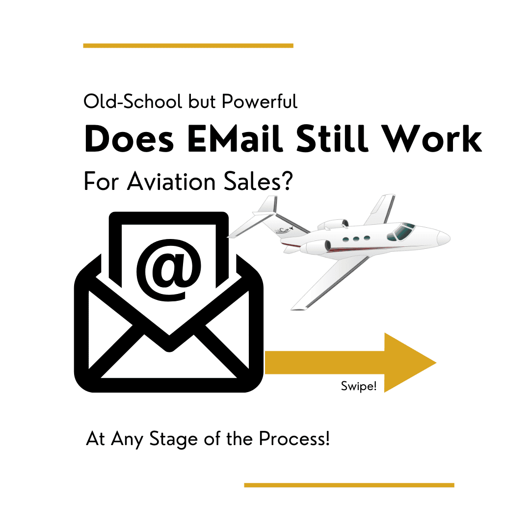 Does email still work in aviation sales?